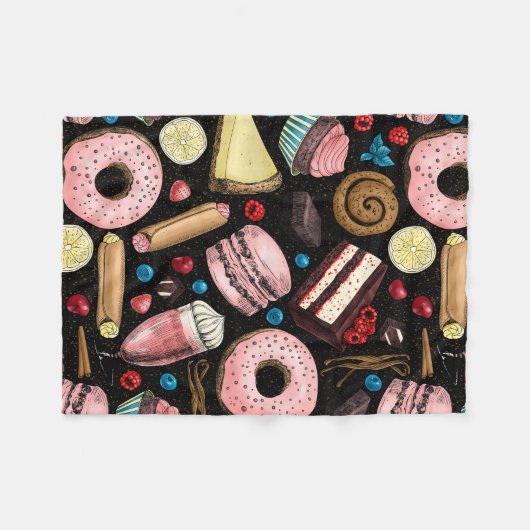 Sweet-behandelingen Fleece Deken (Voorkant (Horizontaal))