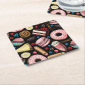 Sweet-behandelingen Kartonnen Onderzetters (Schuin)