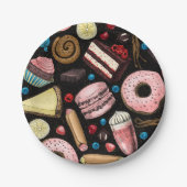 Sweet-behandelingen Papieren Bordje (Voorkant)