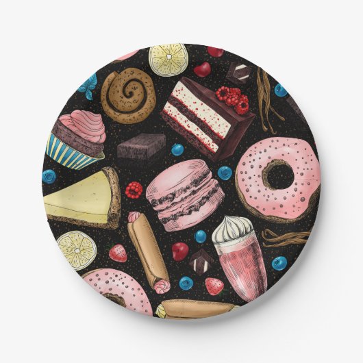 Sweet-behandelingen Papieren Bordje (Voorkant)