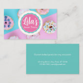 Sweet Behandelt Bked Goods Logo Foto Aangepast Visitekaartje (Voorkant / Achterkant)