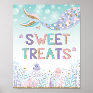 Sweet Behandelt de balie van het Zeemeermin Snoep  Poster