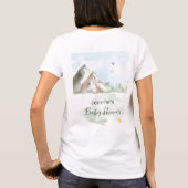 Sweet Beige Mountain Watercolor Bear Hug T-shirt (Achterkant)