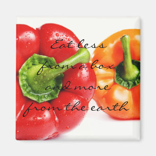 Sweet Bell Peppers Eet meer van de aarde Magneet