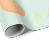 Sweet Beren Balloons Baby Girl Cadeaupapier (Rol Hoek)