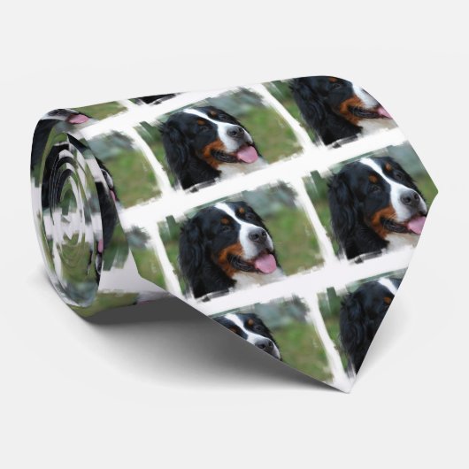 Sweet Bernese Necktie Stropdas (Opgerold)