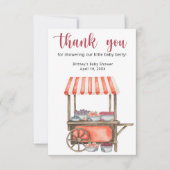 Sweet berries baby shower - thank you bedankkaart (Voorkant)