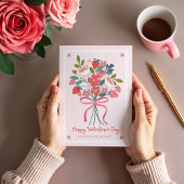 Sweet Berries & Floral Boeket Valentijnsdag Kaart