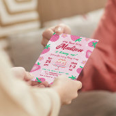 Sweet Berry Aardbei Verjaardagsfeestje Kaart