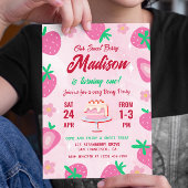 Sweet Berry Aardbei Verjaardagsfeestje Kaart