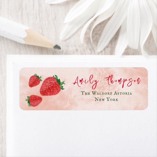 Sweet Berry aardbery Peach Red Baby Etiket (Insitu)