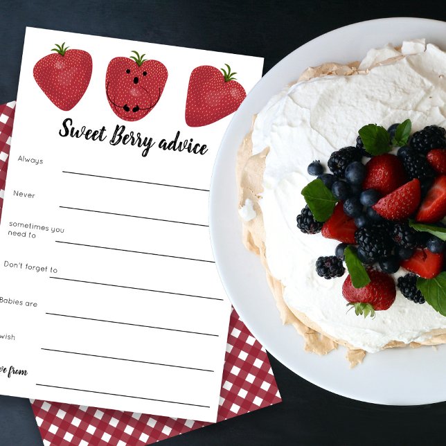 Sweet berry advies baby shower spel (Creator heeft geüpload)