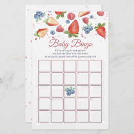 Sweet Berry Baby shower Bingo Game