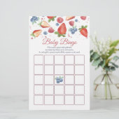 Sweet Berry Baby shower Bingo Game (Staand voorkant)