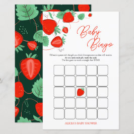 Sweet Berry Baby shower Bingo Game