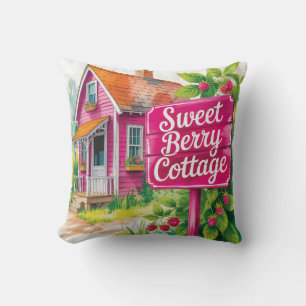 "Sweet Berry Cottage" Frambozenhuisje Kussen