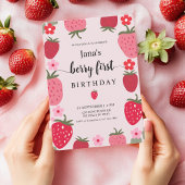 Sweet Berry First Birthday Kaart
