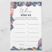 Sweet berry - Waar waren we vrijgezellenfeest spel (Voorkant)