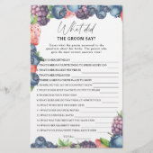 Sweet berry - Wat zei de bruidegom bruidsspel (Voorkant)