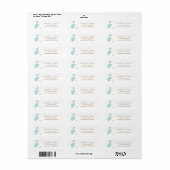 Sweet Bird and Umbrella Return Address Labels (Full Sheet)