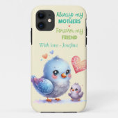 Sweet Bird & Baby Pastel Yellow Moederdag Case-Mate iPhone Case (Achterkant)