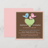 Sweet Bird Family Couples Baby shower Uitnodiging (Voorkant / Achterkant)