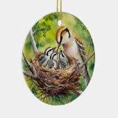 Sweet bird nest painting keramisch ornament (Rechts)