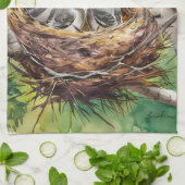 Sweet bird nest painting theedoek (Gevouwen)