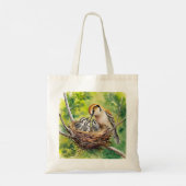 Sweet Bird Nest Painting Tote Bag (Achterkant)