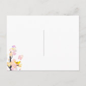 Sweet Bird op Cherry Blossom Wedding RSVP Uitnodiging Briefkaart (Achterkant)