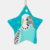 Sweet Bird Parakeet Keramisch Ornament (Rechts)