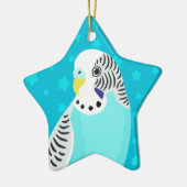 Sweet Bird Parakeet Keramisch Ornament (Links)