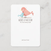 Sweet Birdie Baby Boy Nieuw Mapadvies Tussenvoegse Advieskaart (Voorkant)