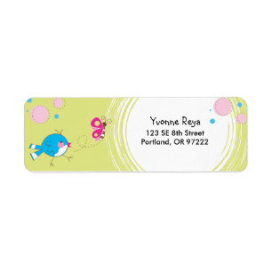 Sweet Birdie retouradres label