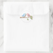Sweet Birdie Twin Boy Meisje Baby shower Sticker (Tas)
