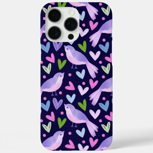 Sweet Birds and Hearts ontwerp Case-Mate iPhone Case (Achterkant)