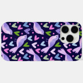 Sweet Birds and Hearts ontwerp Case-Mate iPhone Case (Achterkant (horizontaal))
