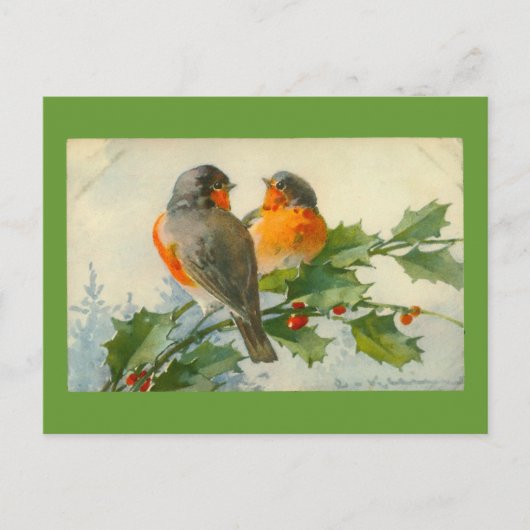 Sweet Birds  Briefkaart Print Kaart Uitnodiging (Voorkant)
