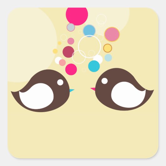 Sweet Birds Sticker (Voorkant)
