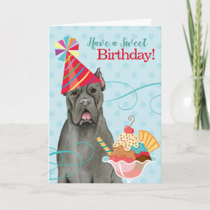 Sweet Birthday Cane Corso Kaart