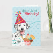 Sweet Birthday Dalmatian Kaart (Voorkant)