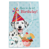 Sweet Birthday Dalmatian Medium Gift Bag Cadeauzakje (Voorkant)