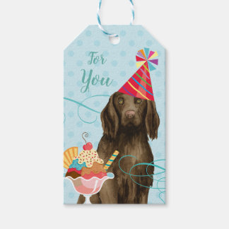 Sweet Birthday Flat-Coated Retriever Cadeaulabel
