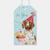 Sweet Birthday German Shorthaired Pointer Cadeaulabel (Voorkant)
