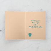 Sweet Birthday Girl Grandaughter Kaart (Binnen)