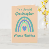 Sweet Birthday Girl Grandaughter Kaart (Gele Bloem)