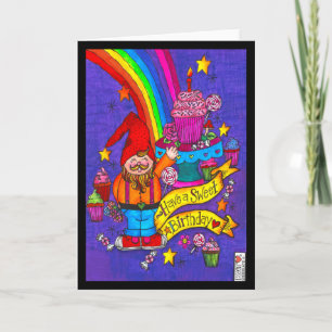 Sweet Birthday Gnomie Kaart