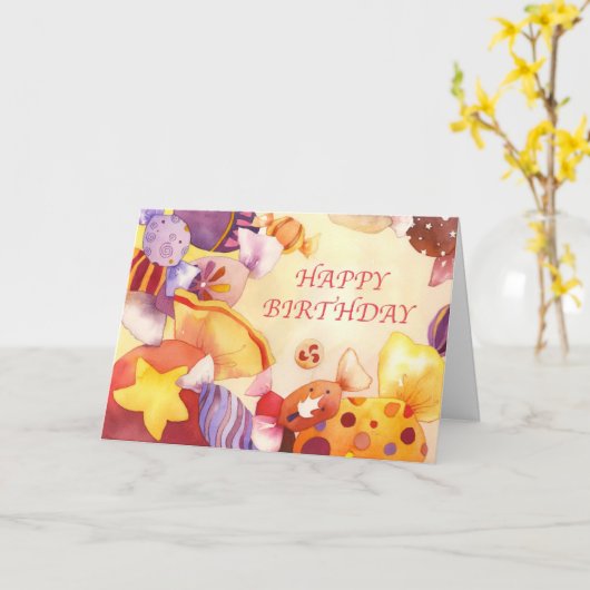 Sweet Birthday Kaart (Gele Bloem)