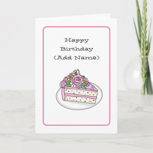 Sweet Birthday Kaart voor haar | Birthday Cupcake (Voorkant)