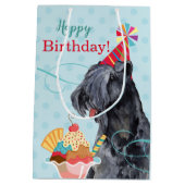 Sweet Birthday Kerry Blue Terrier Medium Cadeauzakje (Achterkant)